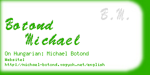 botond michael business card